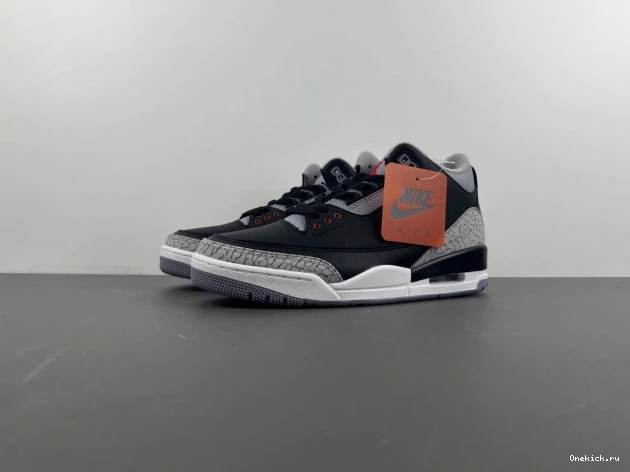 One Kick Black Cement Air Jordan 3 DN3707-010 0716